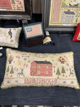 Load image into Gallery viewer, Home for Christmas Sampler Pillow