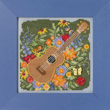 Load image into Gallery viewer, Festive Guitar ~ 2023 Button & Beads Kit