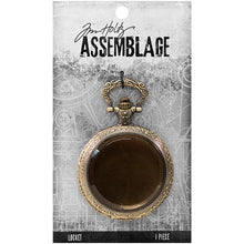 Load image into Gallery viewer, Tim Holtz Assemblage Locket (Pocket Watch)