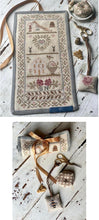 Load image into Gallery viewer, Bees & Birds Sewing Roll, Biscornu & Fob
