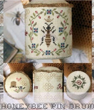 Charger l'image dans la galerie, Honey Bee Pin Drum - Heartstring Samplery by Heartstring Samplery