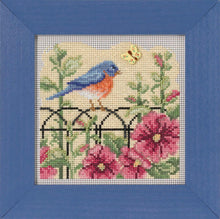 Load image into Gallery viewer, Spring Blue Bird ~ 2022 Button & Beads Kit
