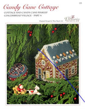 Charger l'image dans la galerie, Gingerbread Village Part 4 - Gingerbread Candy Cane Cottage