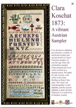 Load image into Gallery viewer, Clara Koschat 1873: A Vibrant Austrian Sampler