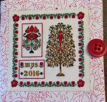 Load image into Gallery viewer, Garnet Garden Needlebook