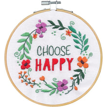 Load image into Gallery viewer, Choose Happy - Embroidery Kit
