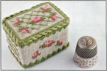 June Rose Thimble Box ~ 2024 Needlework Market