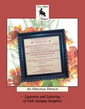 Load image into Gallery viewer, Ligatures and Lettering of Irish Antique Samplers ~ 2024 Nashville Market
