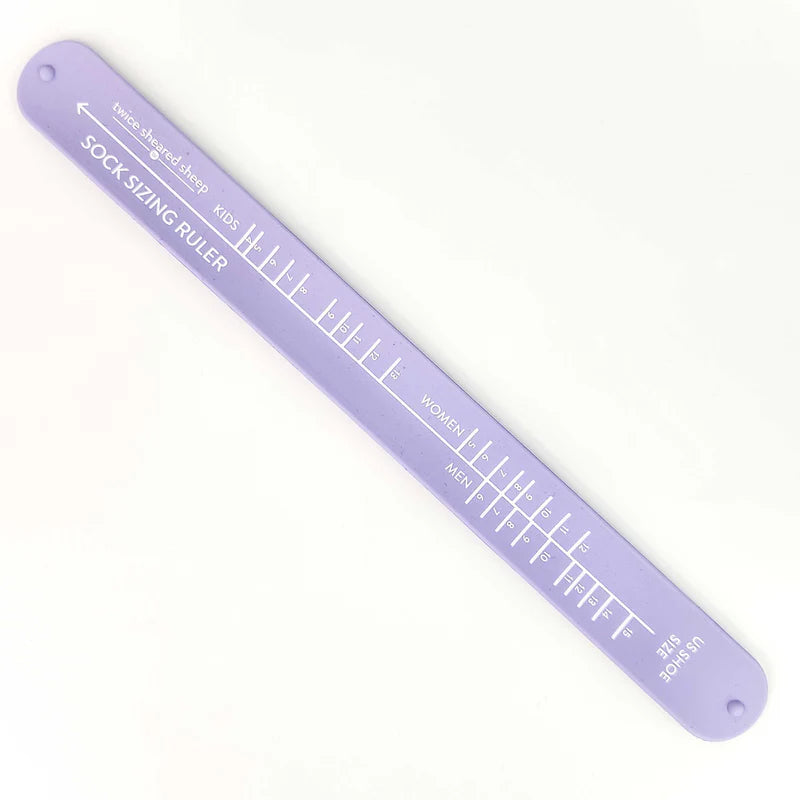 Sock Ruler - Sock Sizing Bracelet Ruler - Lavender - Salty Yarns