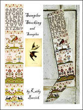 Load image into Gallery viewer, Sampler Stocking and Sampler
