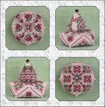 Load image into Gallery viewer, Hetty's Rose Garden - Biscornu &amp; Hedgehog
