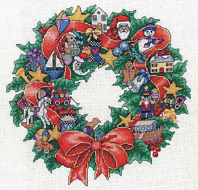 Santa's Toy Wreath by Bobbie G. Designs