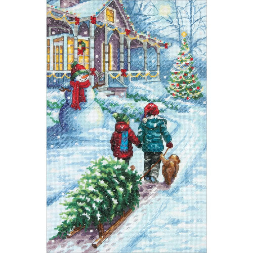 Dimensions Frisky Friends Counted Cross Stitch Stocking Kit 8440 for sale  online