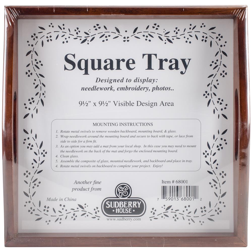 Small Square Mahogany Tray