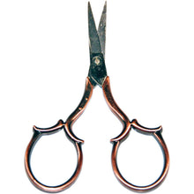 Load image into Gallery viewer, Heirloom Embroidery Scissors Leaf Handle ~ Copper
