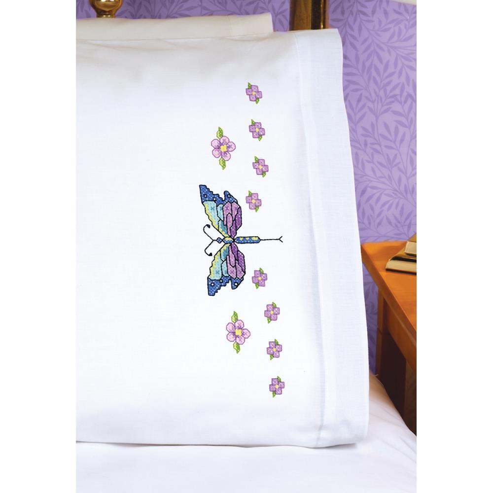 Dragonfly Stamped Pillowcase