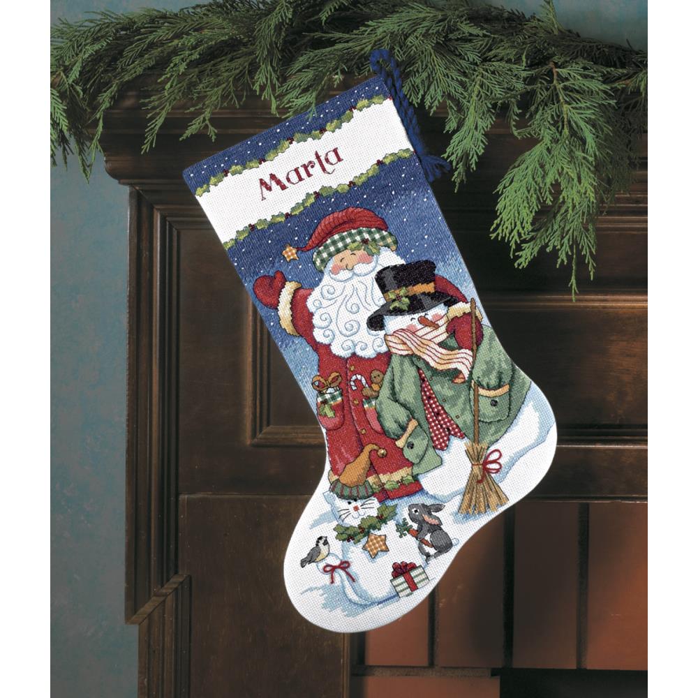 Santa and Snowman Stocking Kit