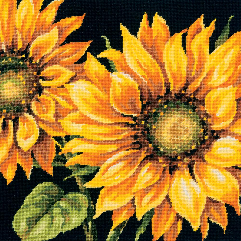 Dramatic Sunflower Needlepoint Kit