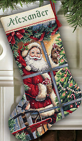 Candy Cane Santa Stocking Kit