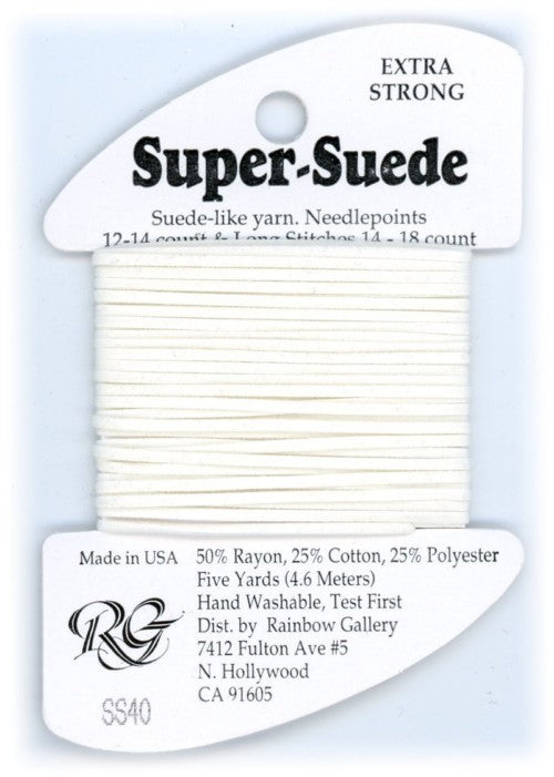 Super Suede - White  SS40