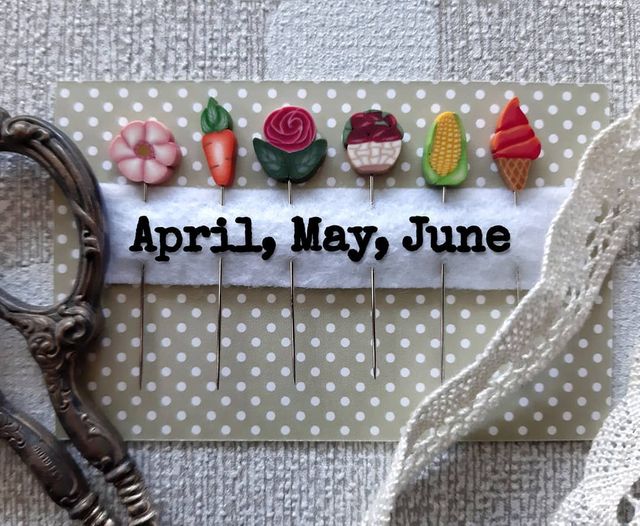 Pin Set - April/May/June