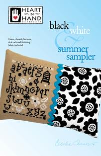 Black and White Summer Sampler Kit by Heart in Hand