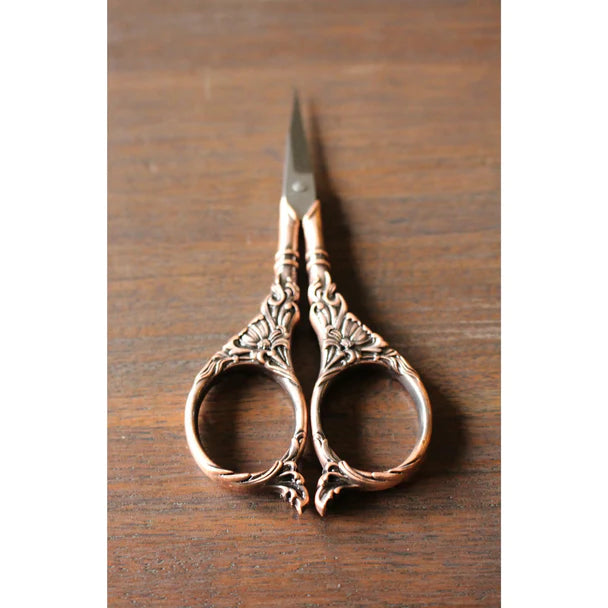 vintage garden scissors NNK Botanical Garden Scissors - Antique Gold Botanical Scissors