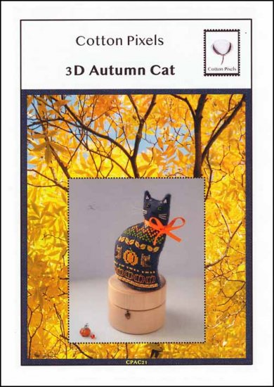 3D Autumn Cat