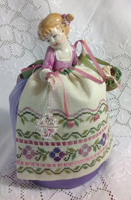 Patrizia-A Little Girl Capodimonte Pincushion Doll
