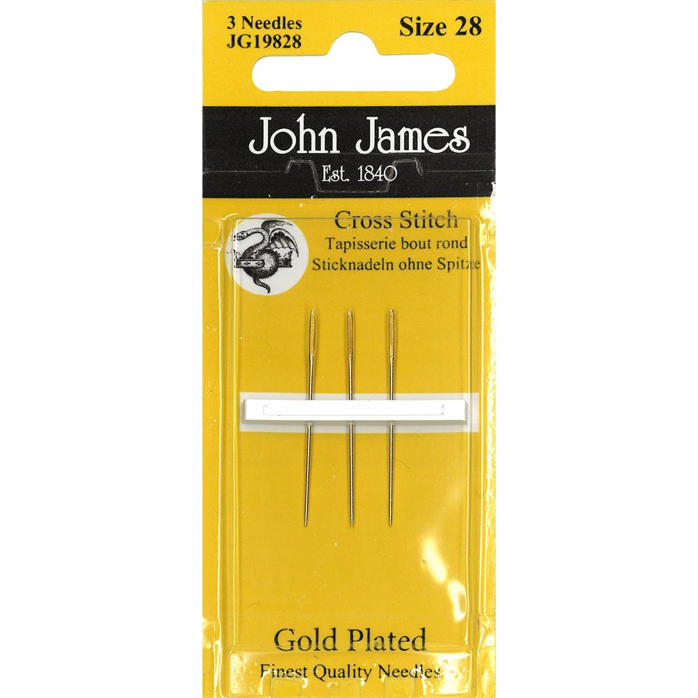 John James Gold Cross Stitch -Size 28