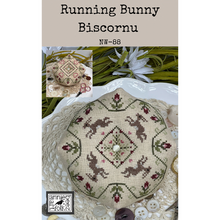 Load image into Gallery viewer, Running Bunny Biscornu
