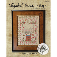 Load image into Gallery viewer, Elizabeth Hunt 1845 Reproduction Sampler
