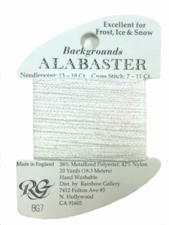 Alabaster ~ Rainbow Gallery ~ BG7
