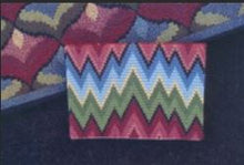 Load image into Gallery viewer, Bargello Pocket Needfuls - A Card Purse
