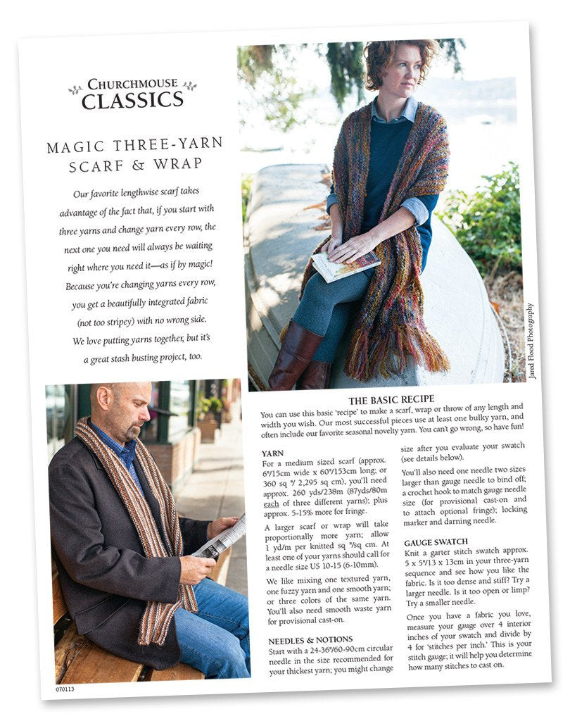 Magic Three Yarn Scarf