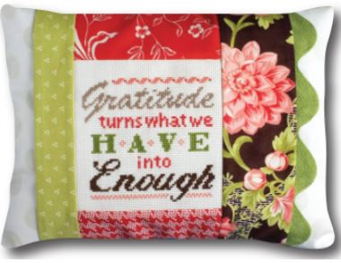 Words of Wisdom - Gratitude is Enough Pillow Kit #1423