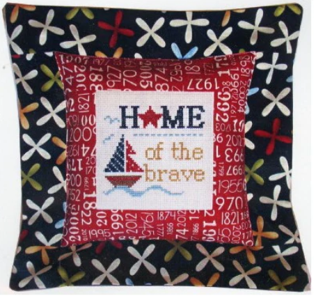 Flange Pillow Sham - Home of the Brave Pillow Kit #534