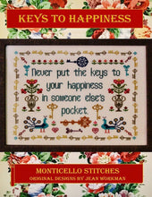 Load image into Gallery viewer, Keys to Happiness - Monticello Stitches
