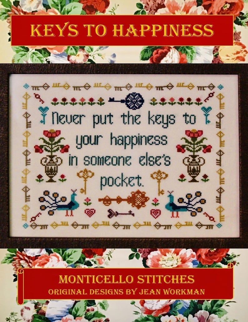 Keys to Happiness - Monticello Stitches