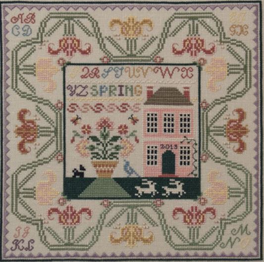 Lettered Border Series I - Spring in the Tulips