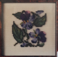 Silk Floral Series I- In Ever so Small A Degree-Violets