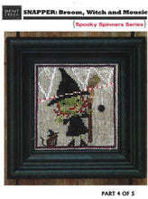 Load image into Gallery viewer, Snapper Spooky Spinners - Part 4 of 5 Broom Witch and Mouse
